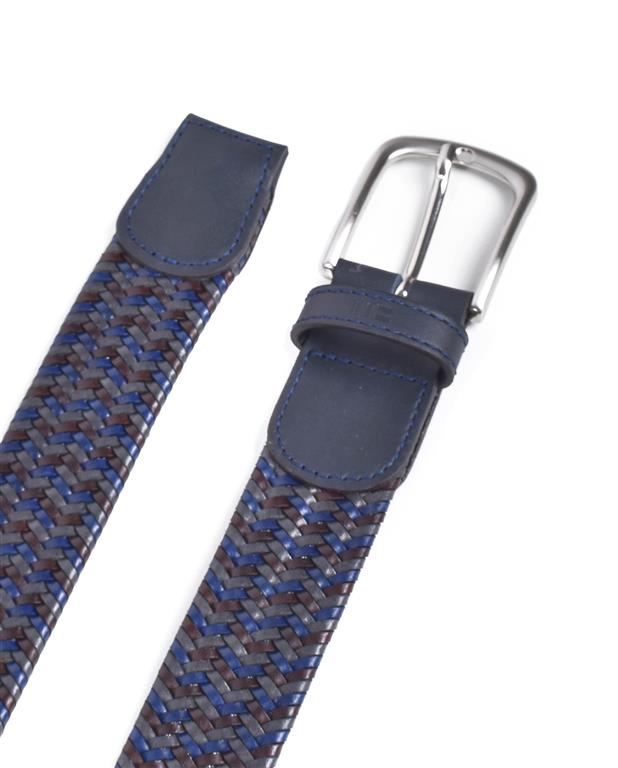 Miguel Bellido Elastic Braided Leather Belt | Made in Spain Multicoloured
