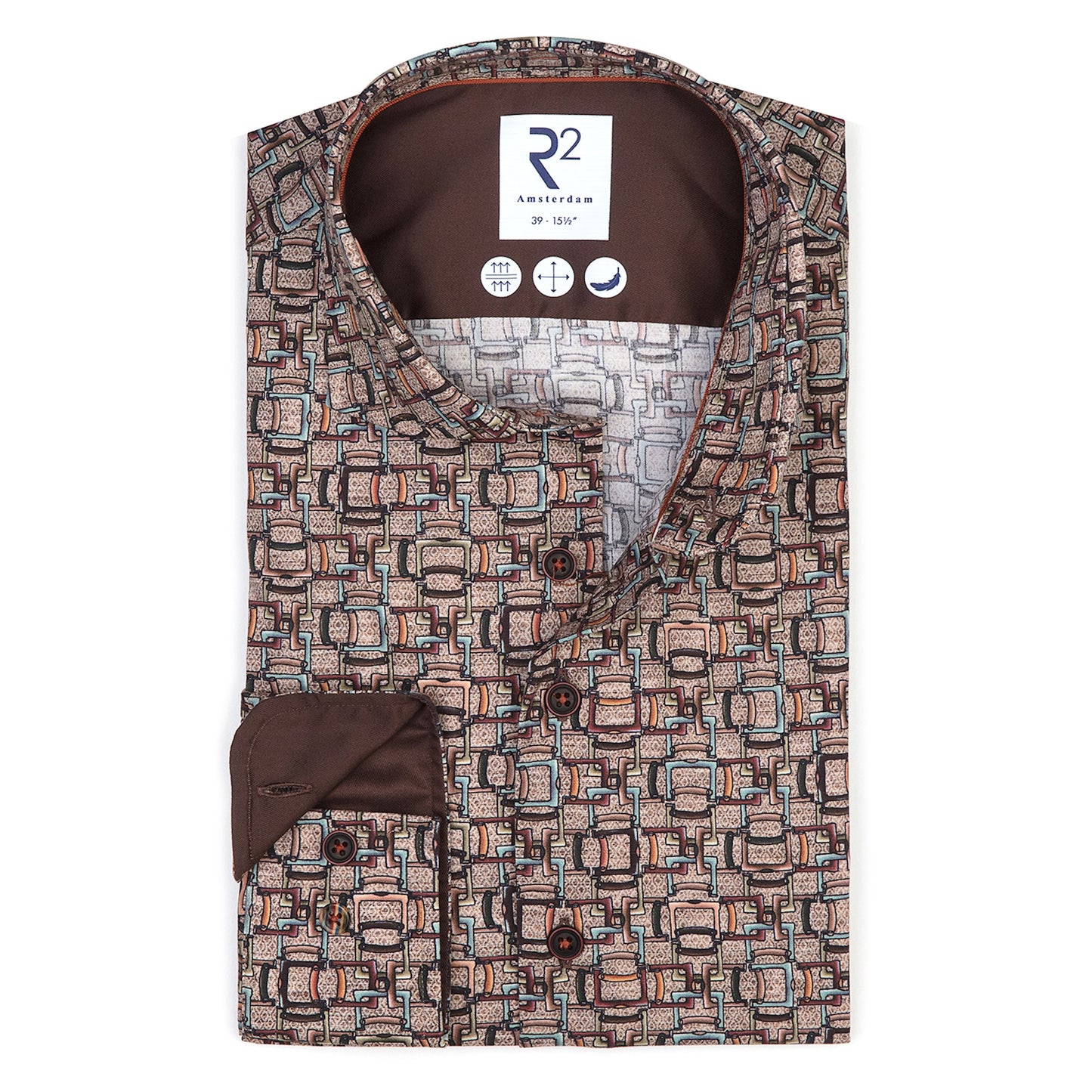 R2 Amsterdam L/S Print Shirt