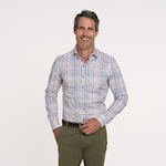 R2 Amsterdam L/S Check Print Shirt
