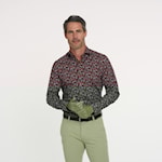 R2 Amsterdam L/S Leaf Print Shirt