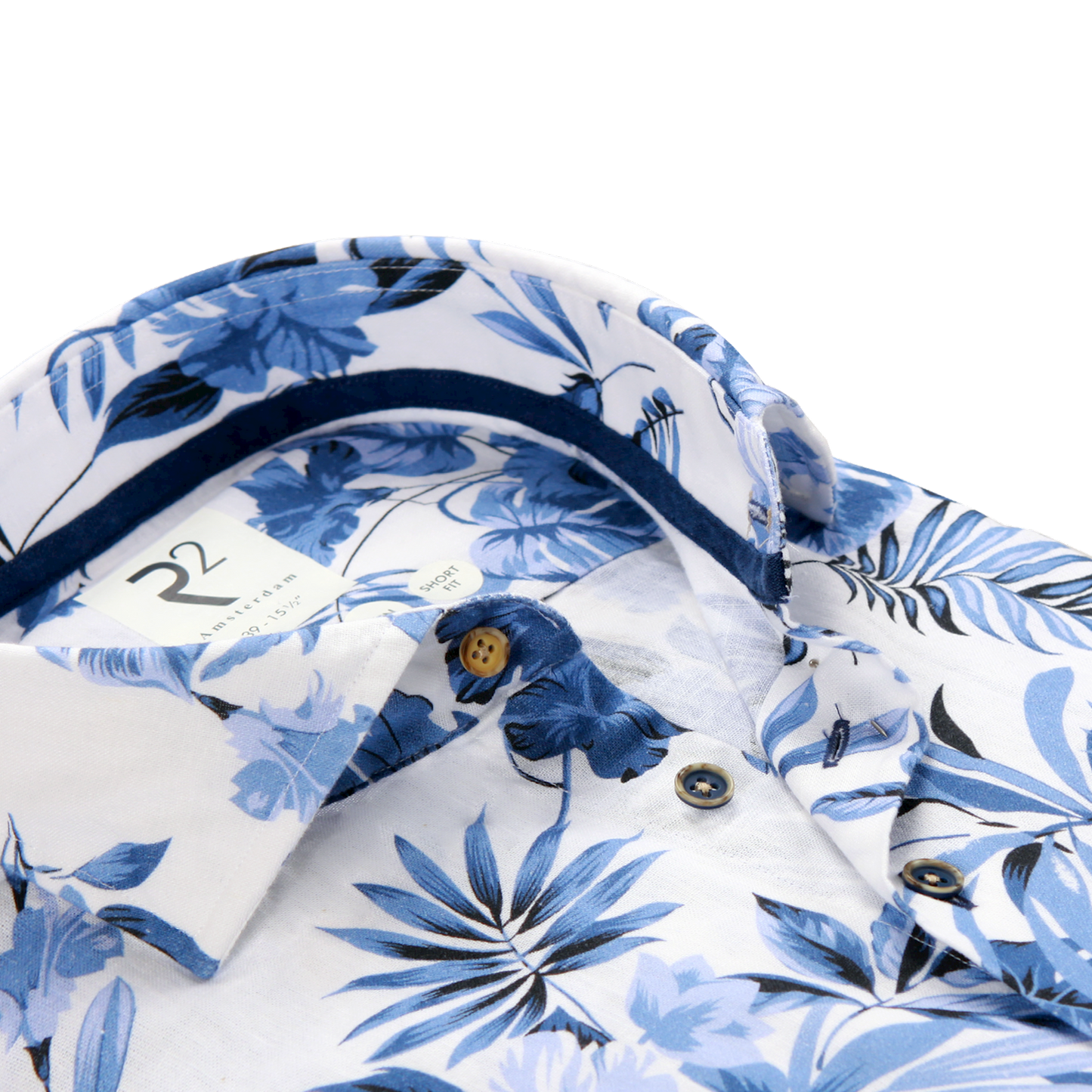 R2 Amsterdam L/S Tropical Print Shirt