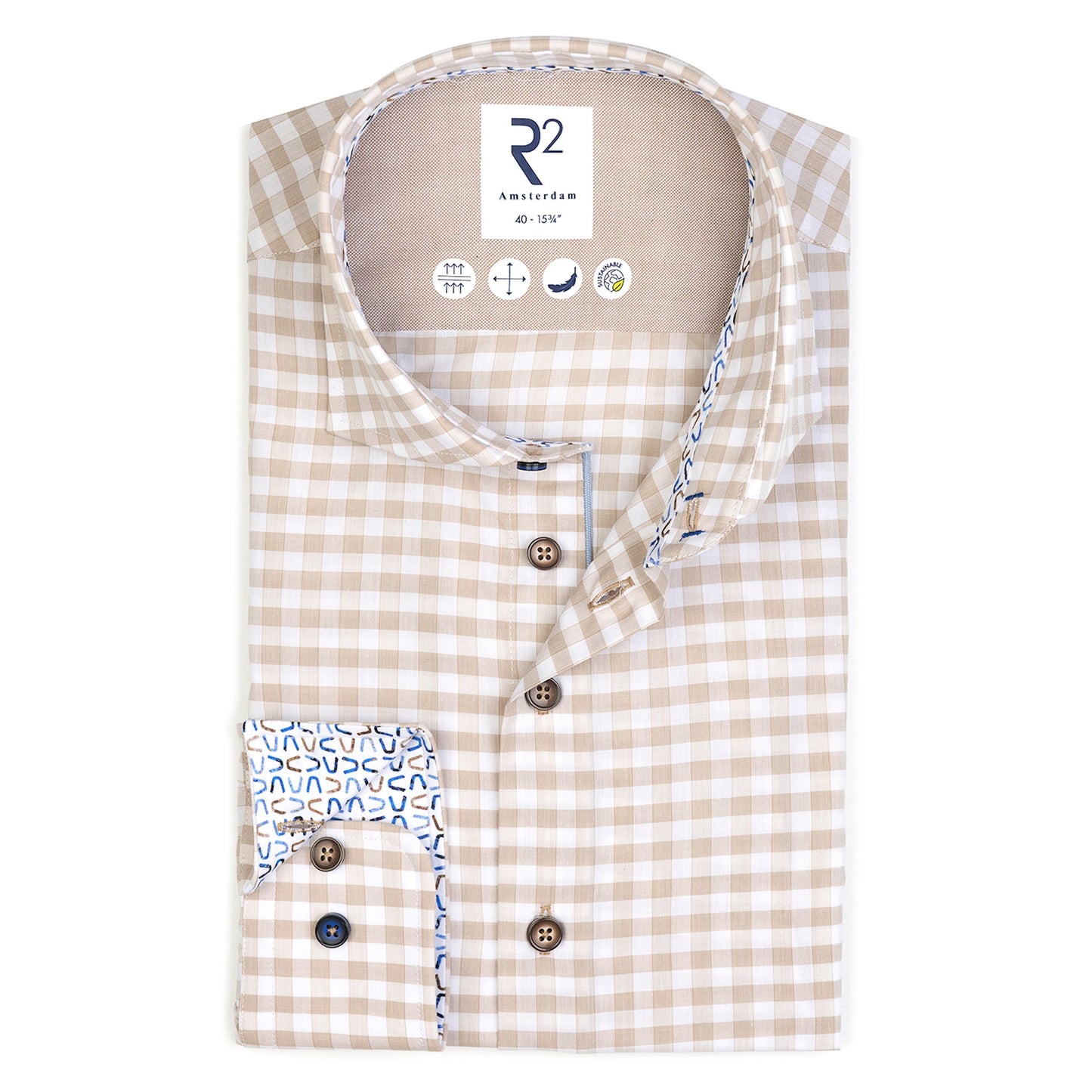 R2 Amsterdam L/S Check Shirt