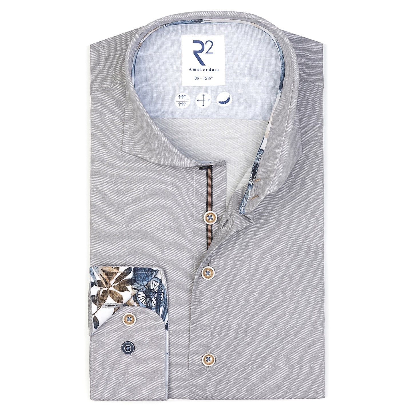 R2 Amsterdam L/S Oxford Shirt