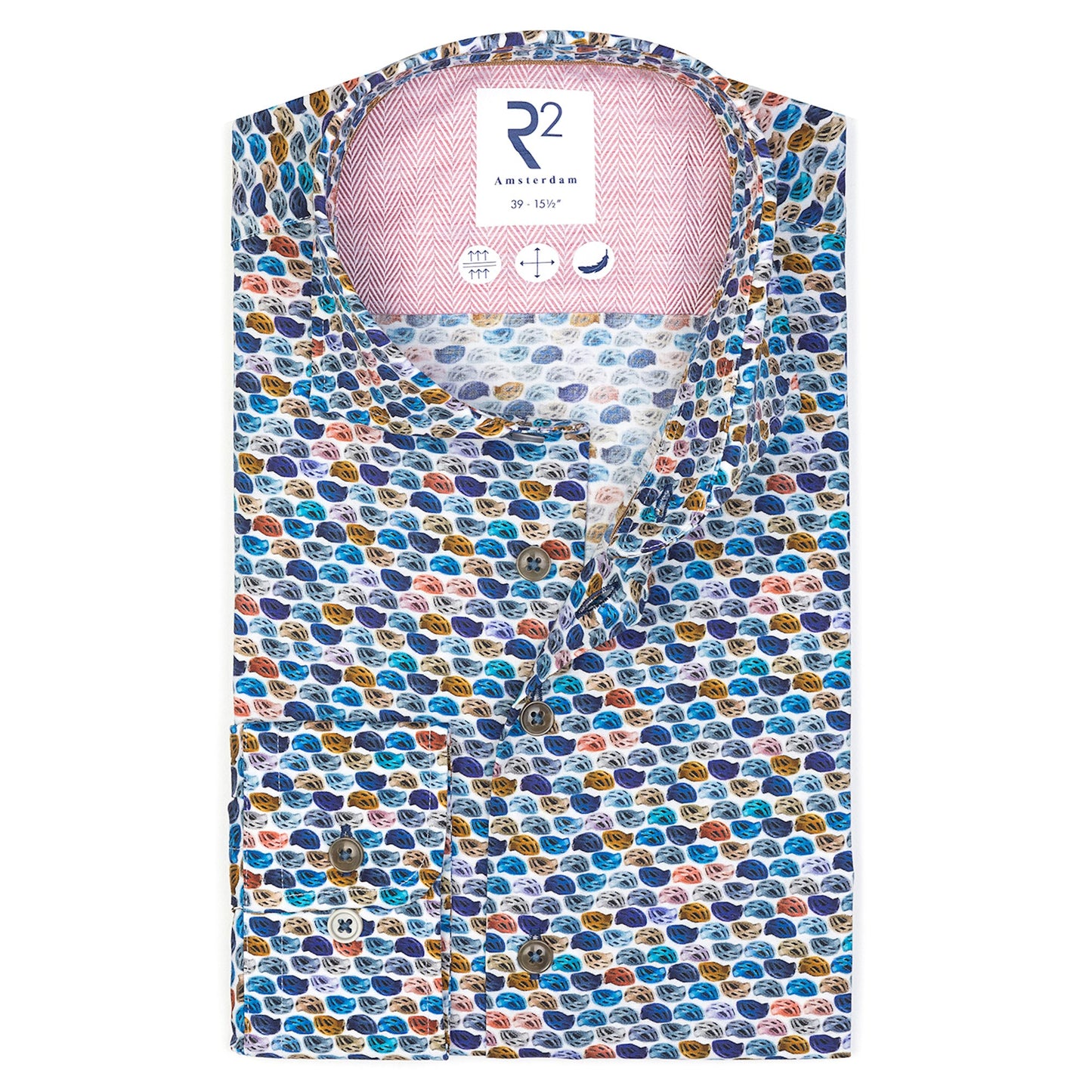 R2 Amsterdam L/S Print Shirt