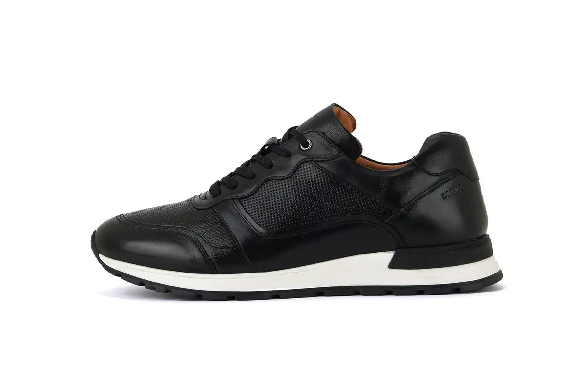 Digel Leather Trainers Black