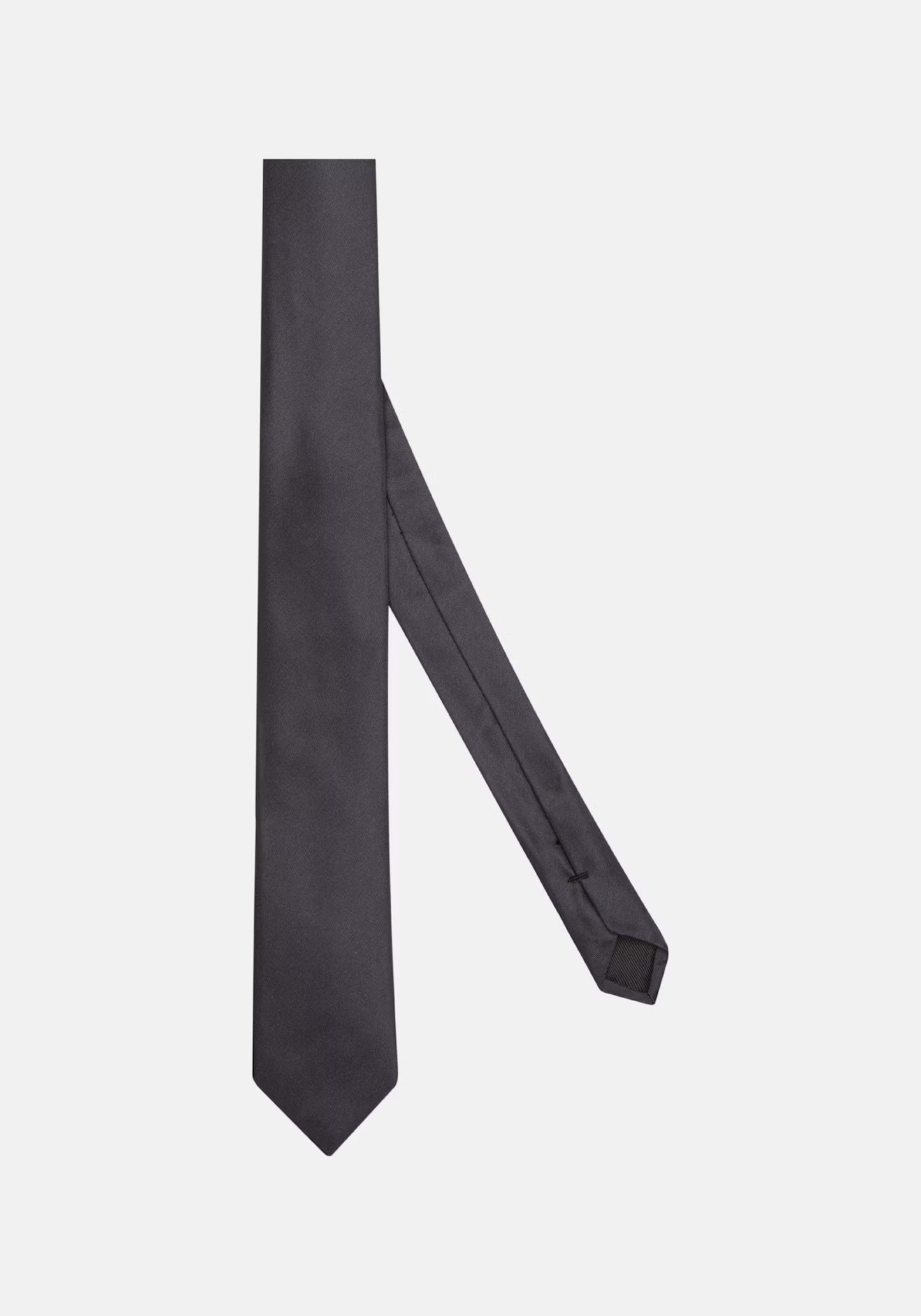 Seidensticker Silk Satin Tie 5cm Grey