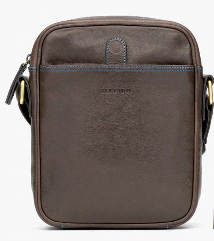 Miguel Bellido Genuine Cowhide Leather Bag Brown