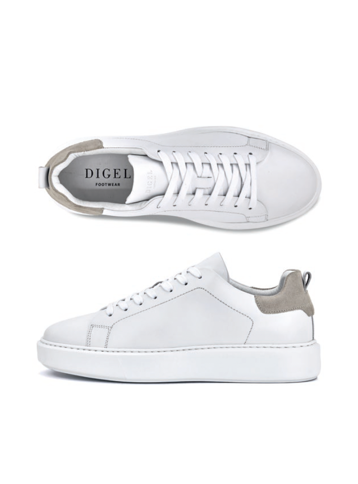 Digel Leather Dress Trainers White
