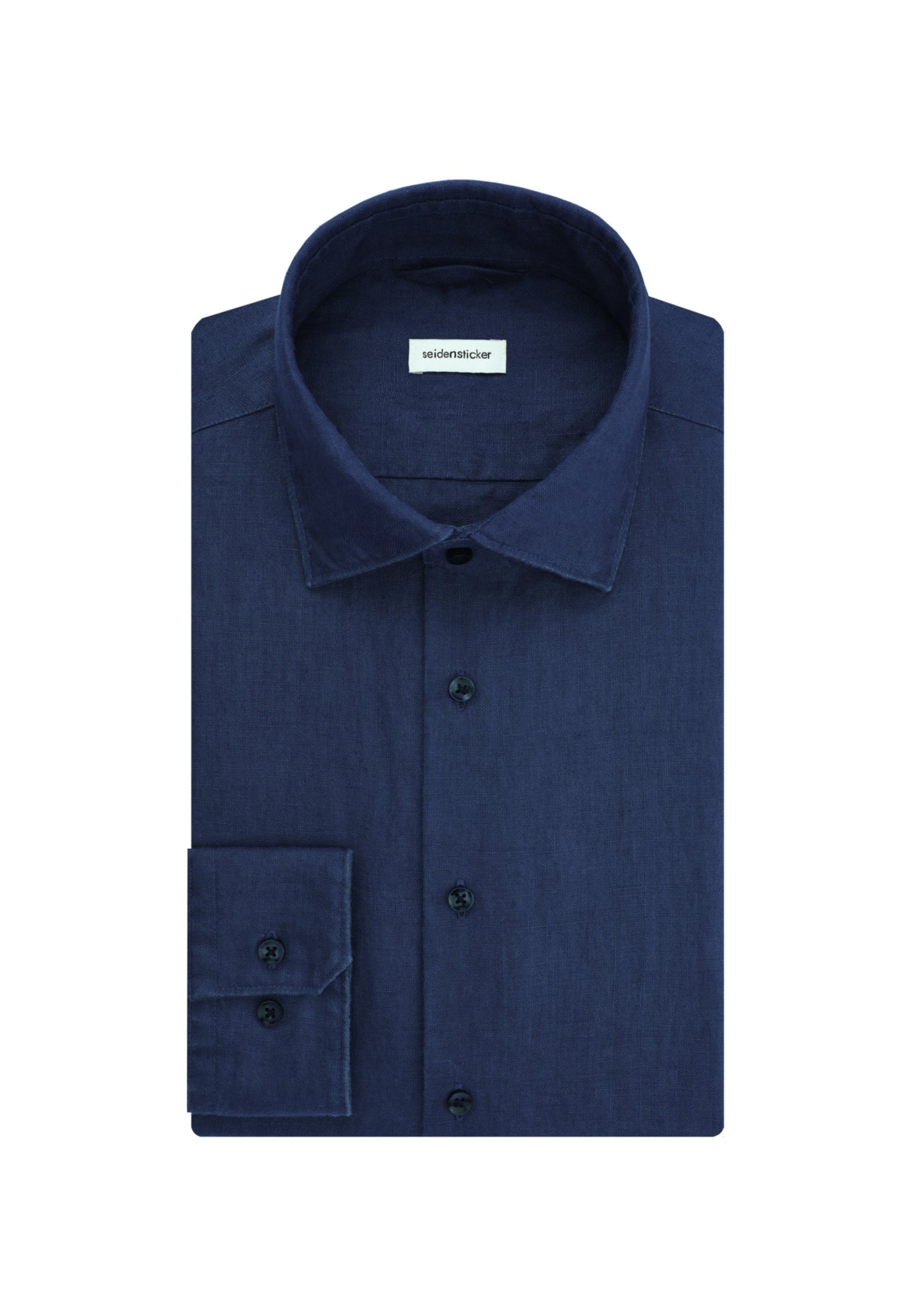 Seidensticker L/S Pure Linen Regular Fit Shirt Navy