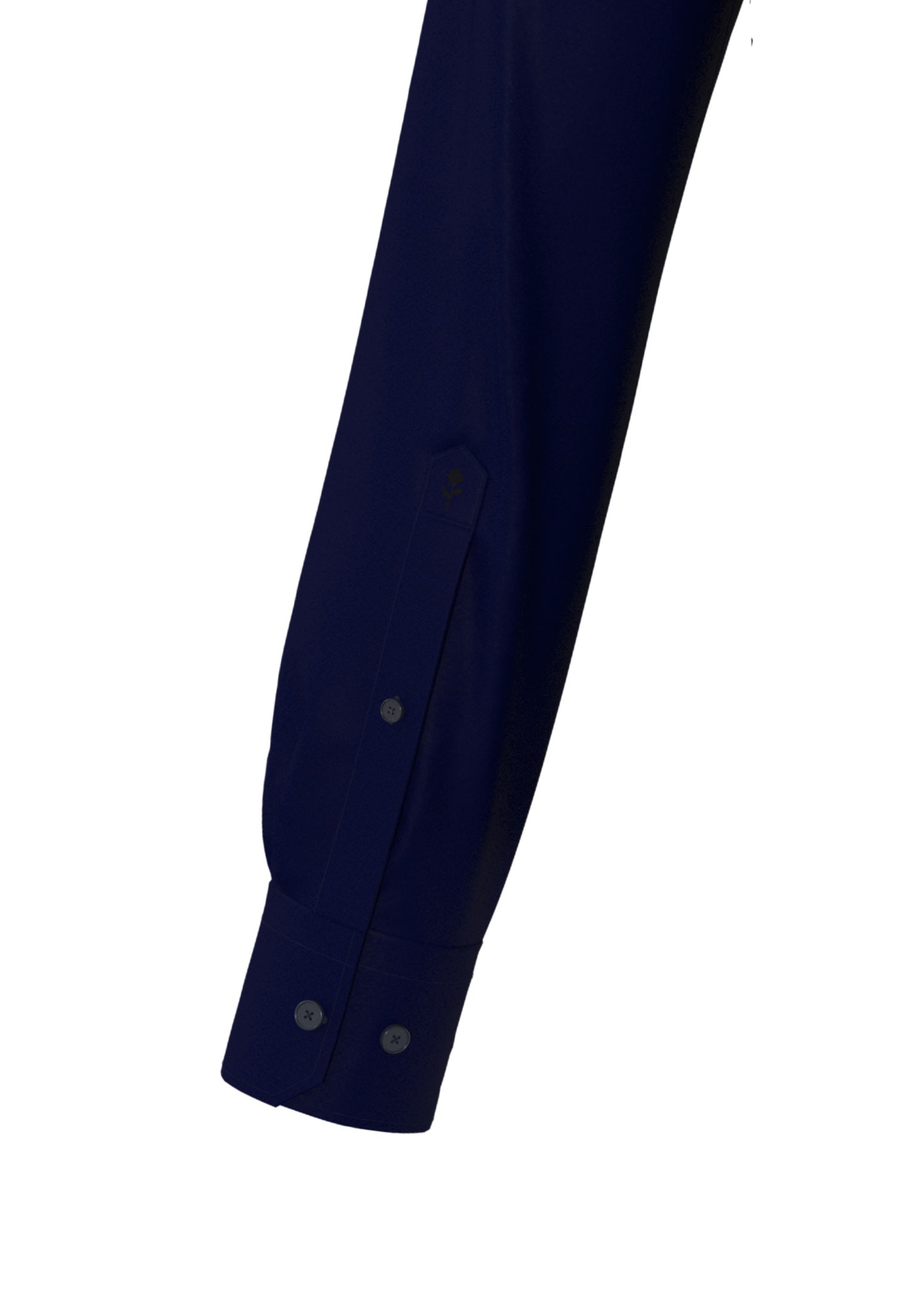 Seidensticker L/S Easy Iron Satin Cotton Slim Fit Shirt Navy