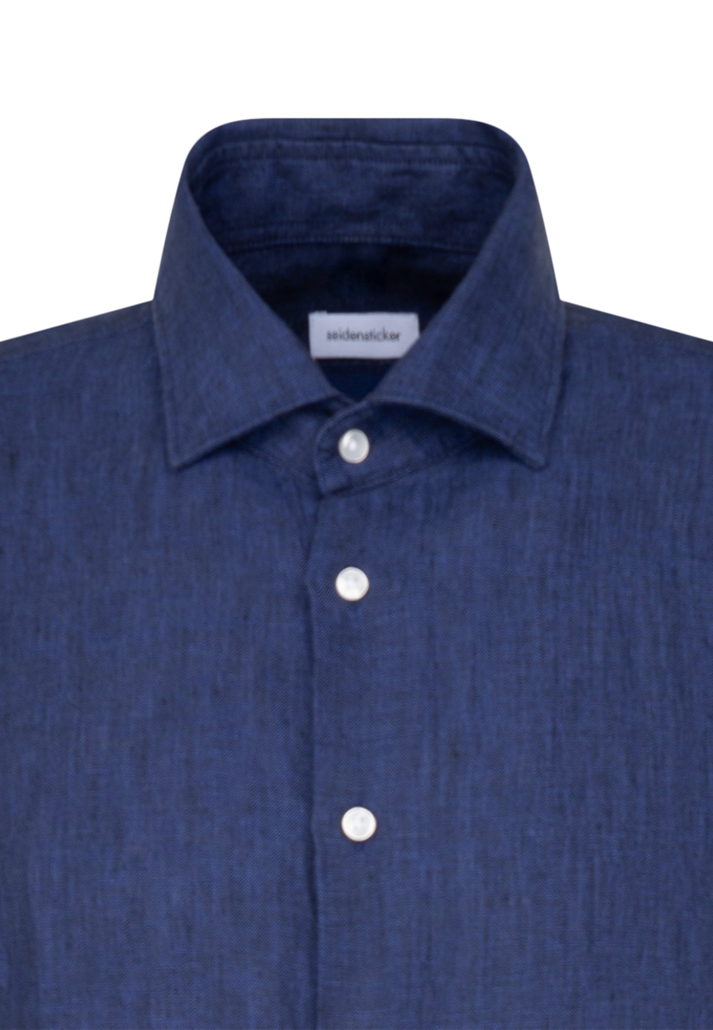 Seidensticker S/S Pure Linen Regular Fit Shirt Blue