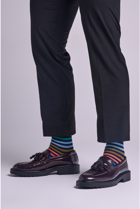 Pantherella Cotton Striped Sock