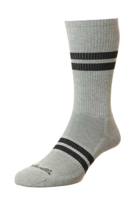 Pantherella Luxe Cotton Sport Trainer Sock - Mens Den