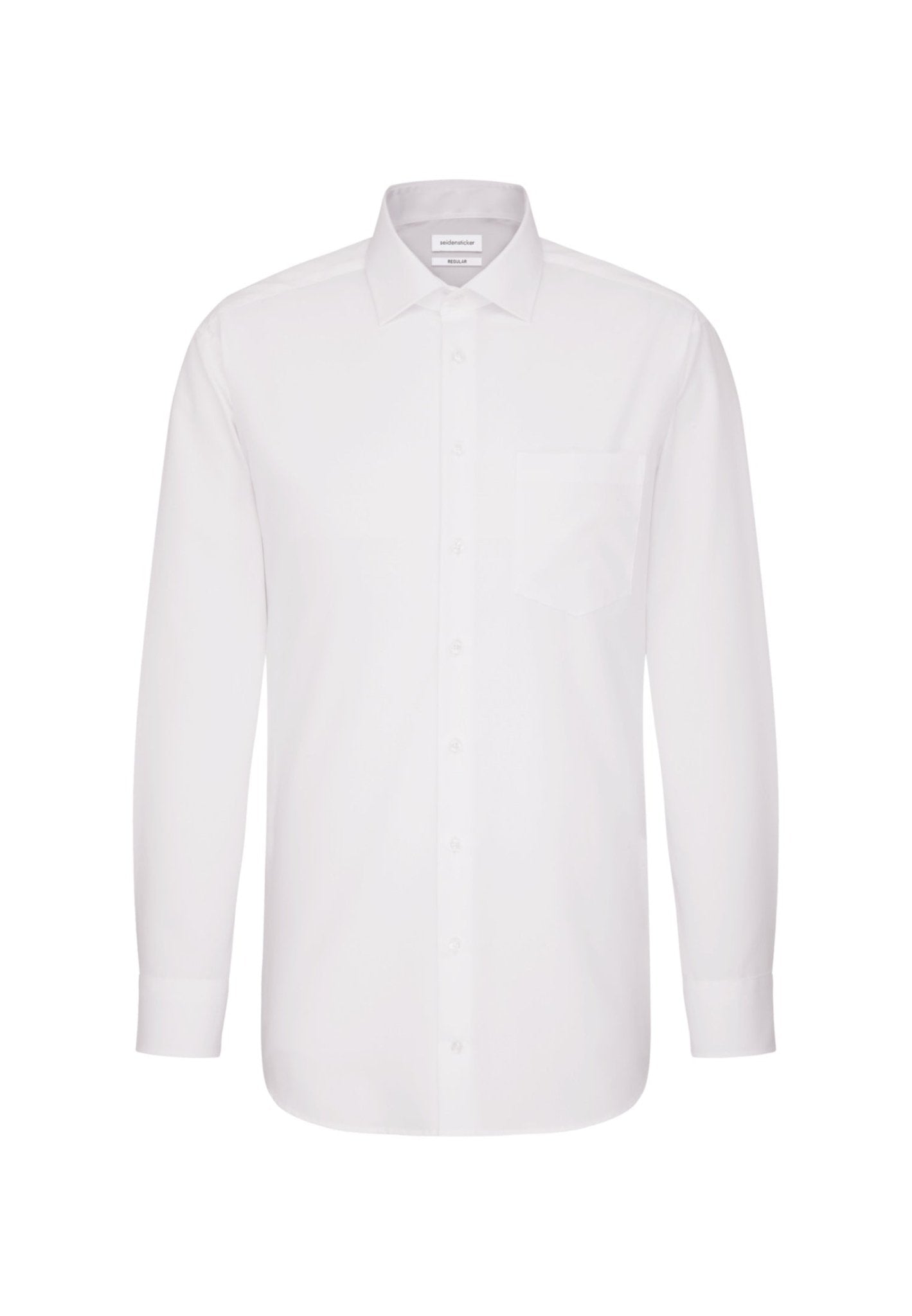 White dress shirt on a white background