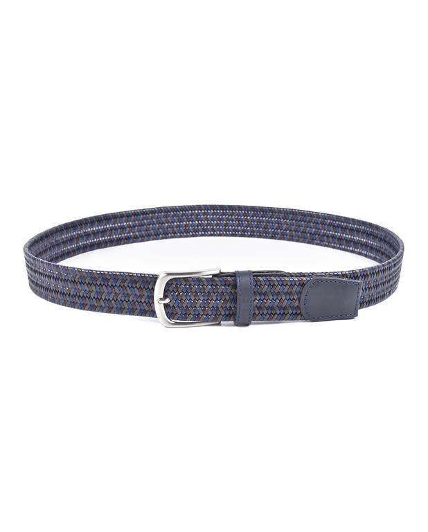 Miguel Bellido Elastic Braided Leather Belt | Made in Spain Multicoloured