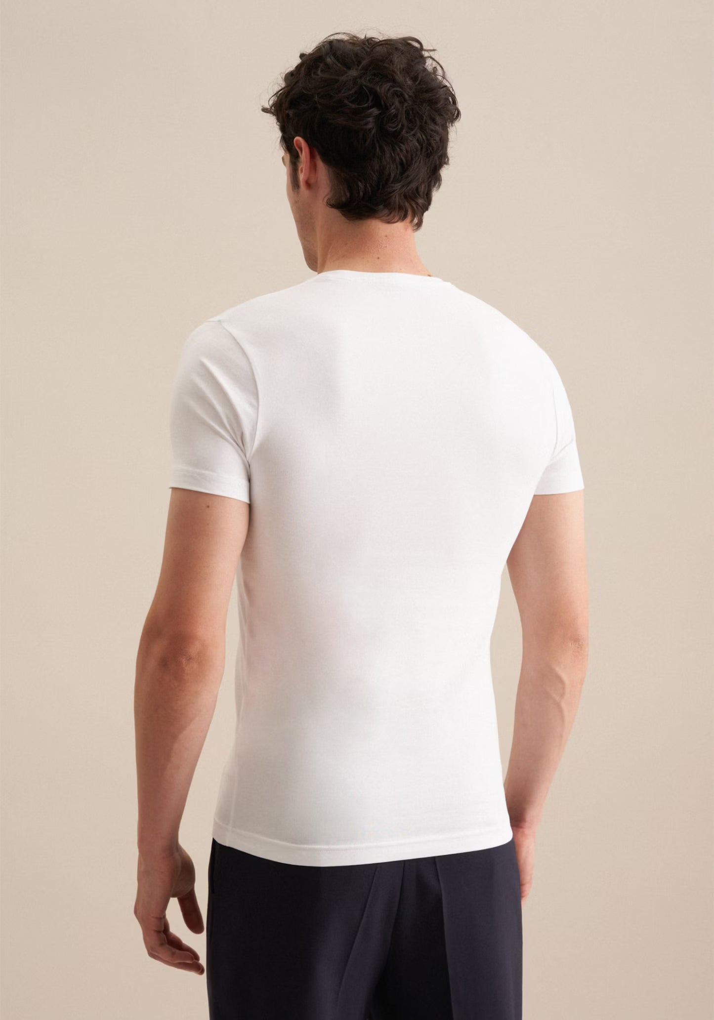 Seidensticker S/S Crew Neck Cotton T-Shirt White