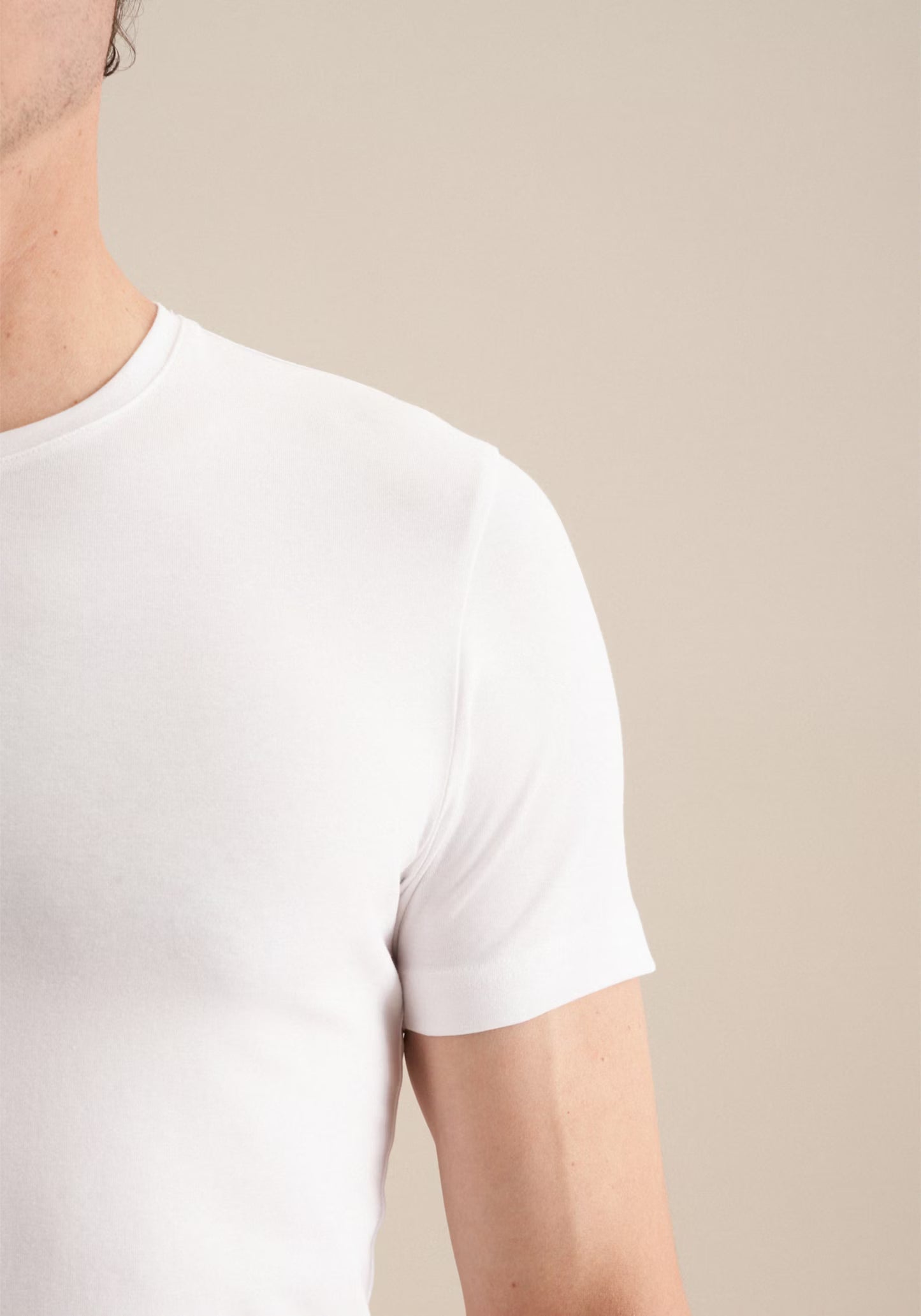 Seidensticker S/S Crew Neck Cotton T-Shirt White