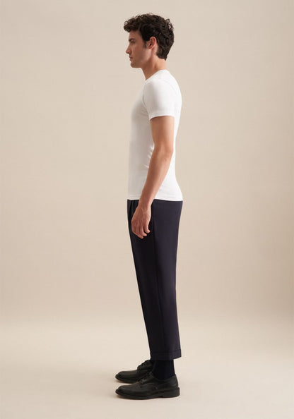 Seidensticker S/S Crew Neck Cotton T-Shirt White