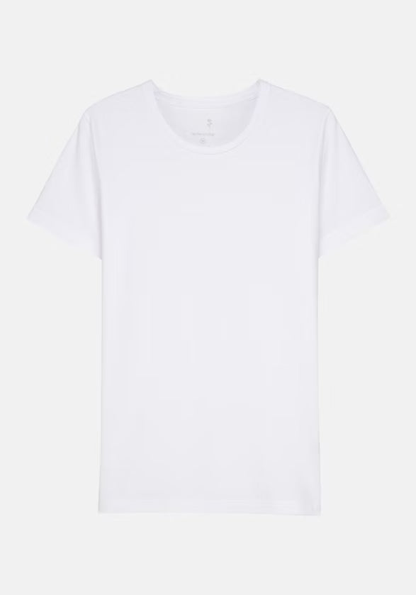 Seidensticker S/S Crew Neck Cotton T-Shirt White