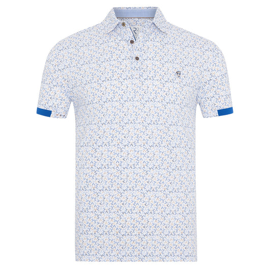 R2 Amsterdam S/S Print Poloshirt