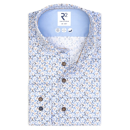 R2 Amsterdam L/S Print Shirt