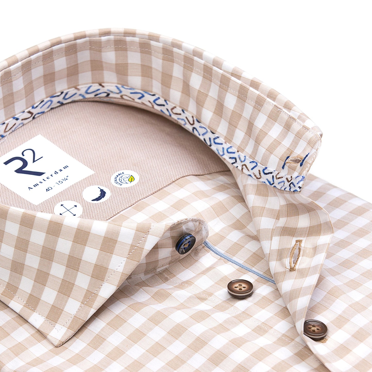 R2 Amsterdam L/S Check Shirt