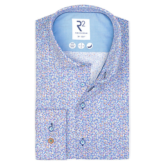 R2 Amsterdam L/S Print Shirt