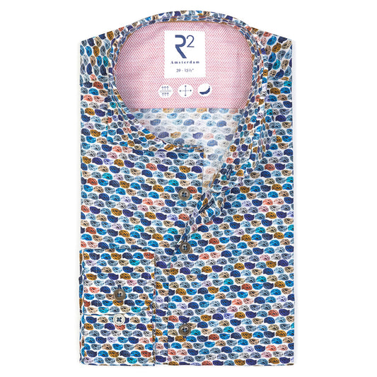 R2 Amsterdam L/S Print Shirt