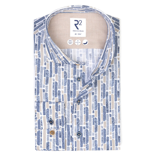R2 Amsterdam L/S Print Shirt