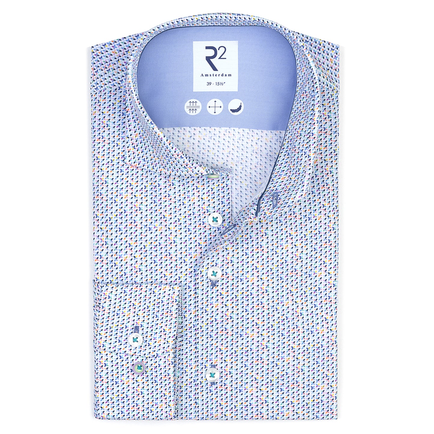 R2 Amsterdam L/S Print Shirt