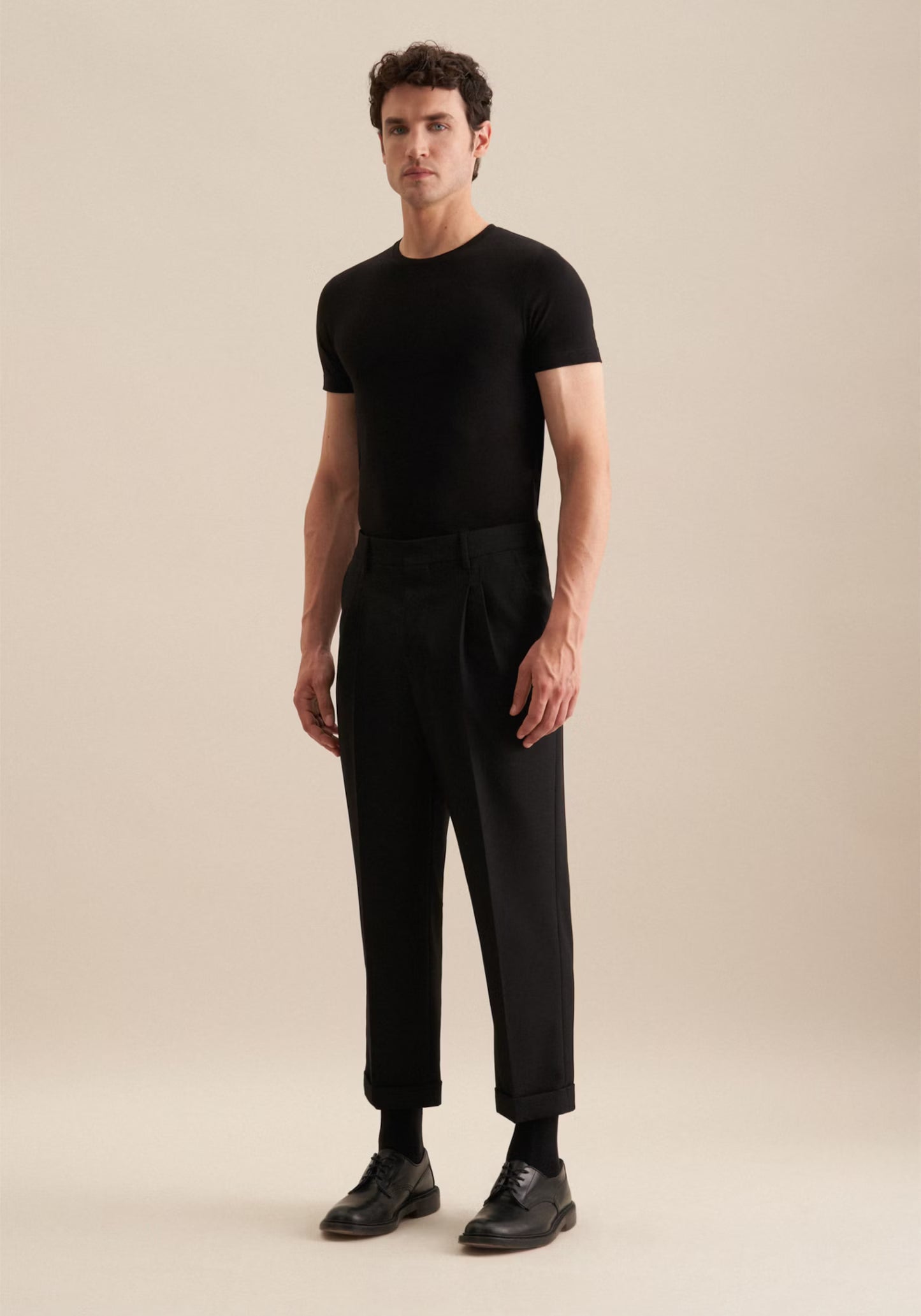 Seidensticker S/S Crew Neck Cotton T-Shirt Black