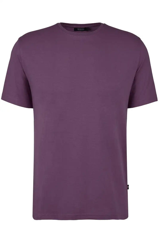 Digel S/S Crew Neck Cotton T-Shirt Grape