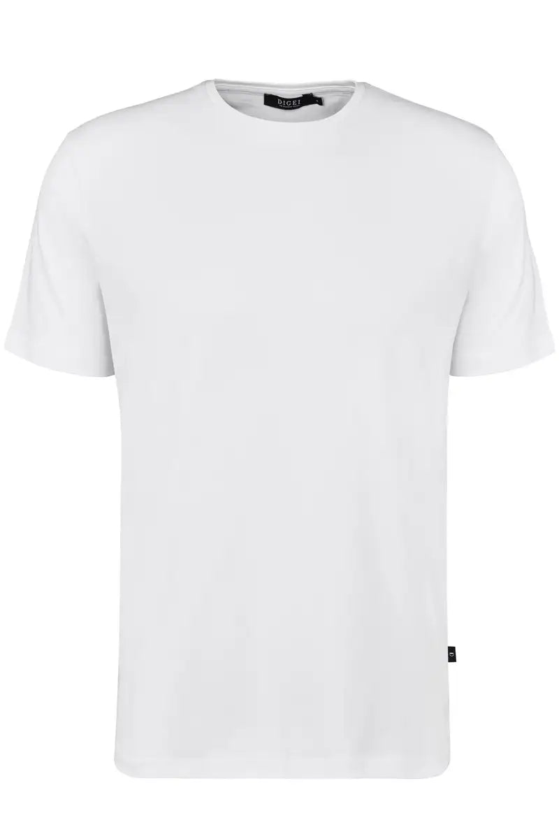 Digel S/S Crew Neck Cotton T-Shirt White