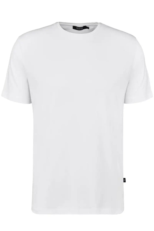 Digel S/S Crew Neck Cotton T-Shirt White