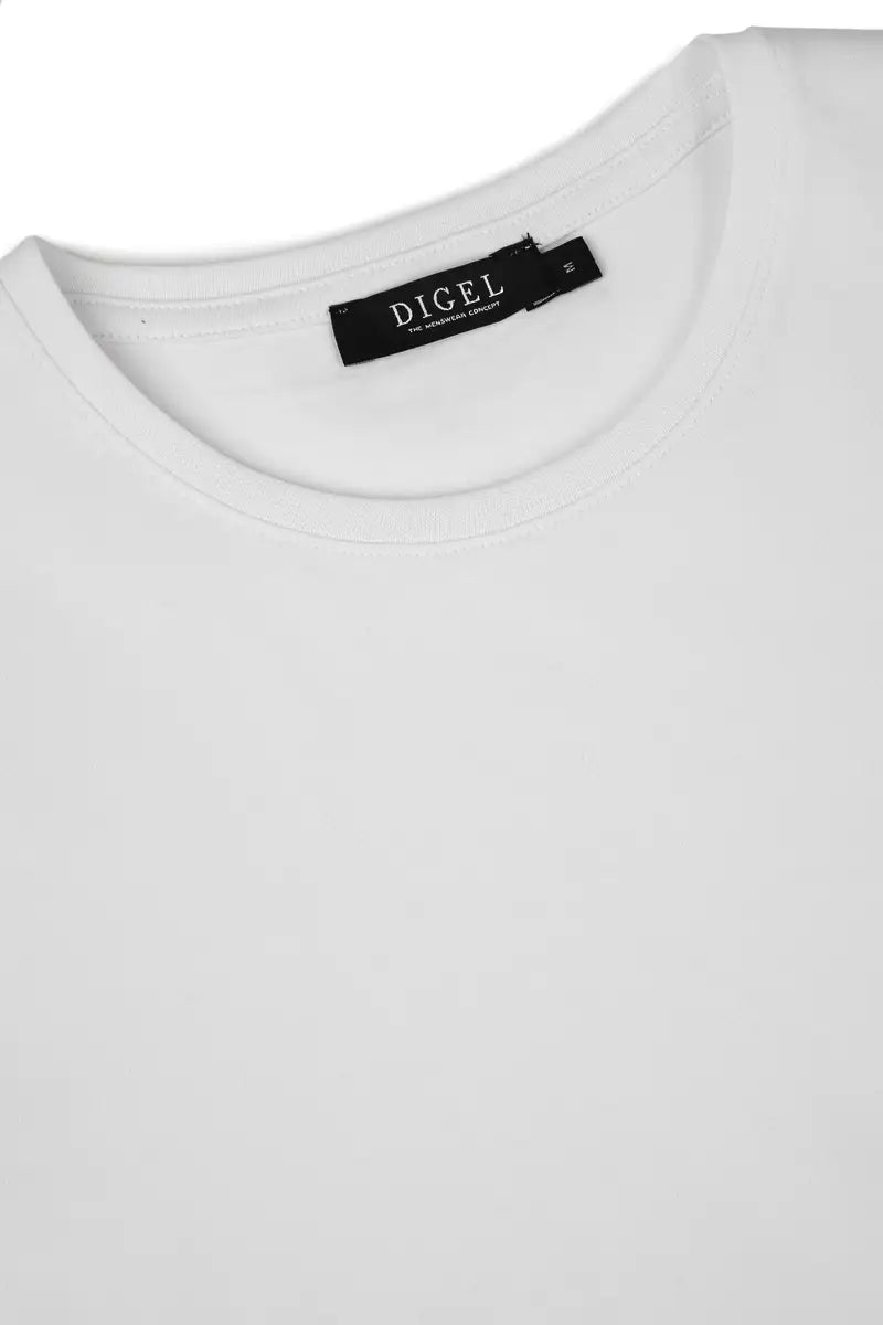 Digel S/S Crew Neck Cotton T-Shirt White