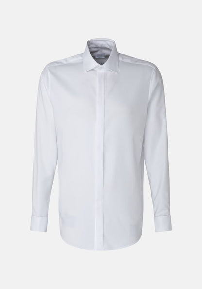 White dress shirt on a white background