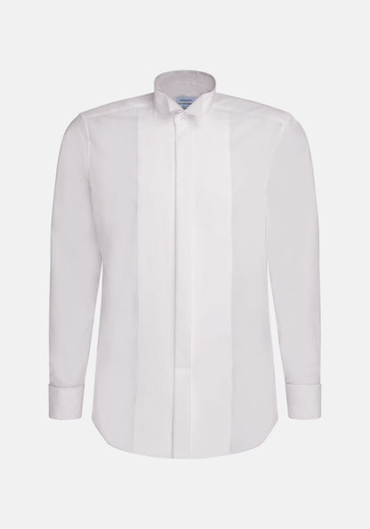 White dress shirt on a white background