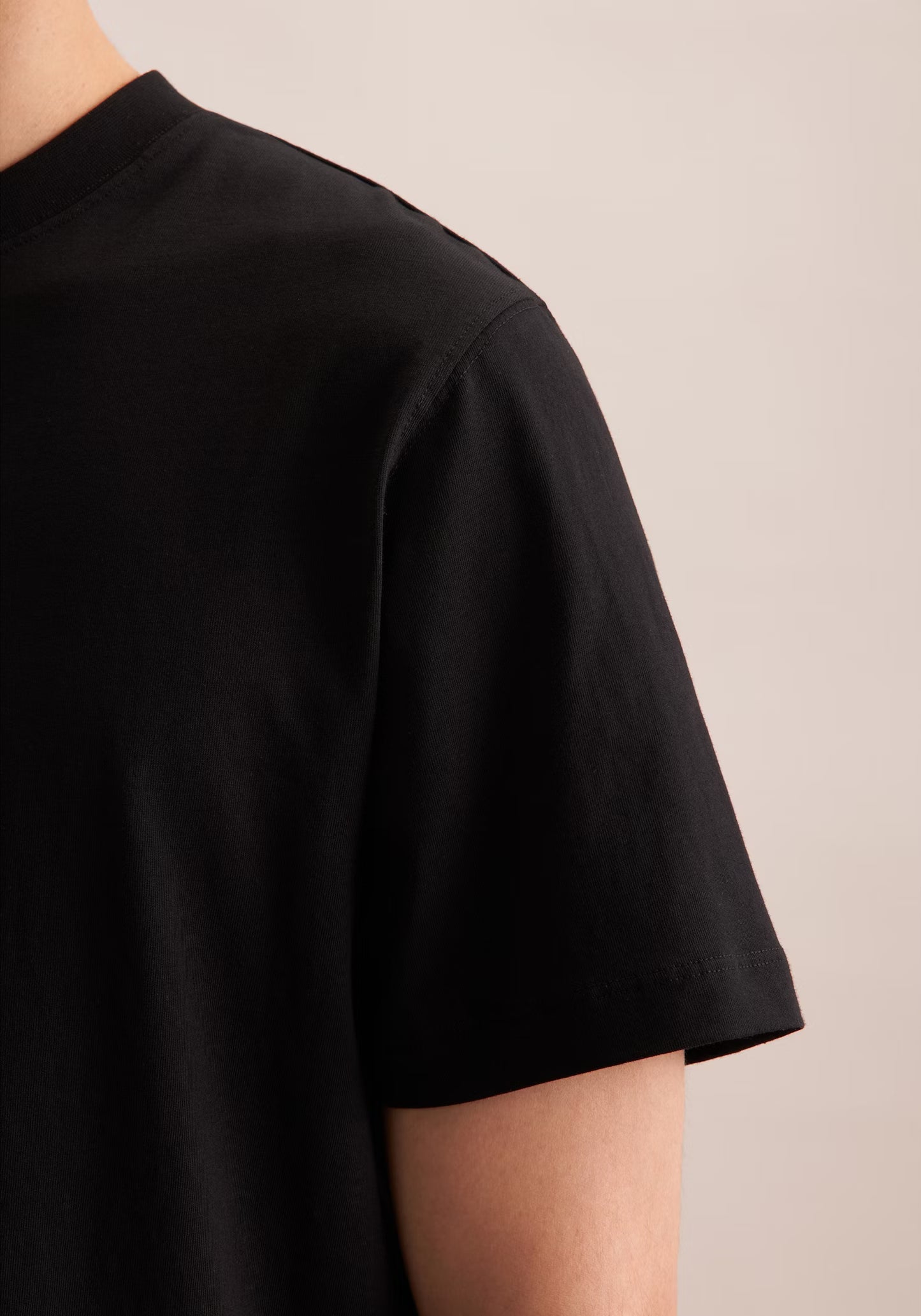 Seidensticker S/S Crew Neck Cotton T-Shirt Black