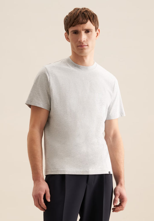 Seidensticker S/S Crew Neck Cotton T-Shirt Grey