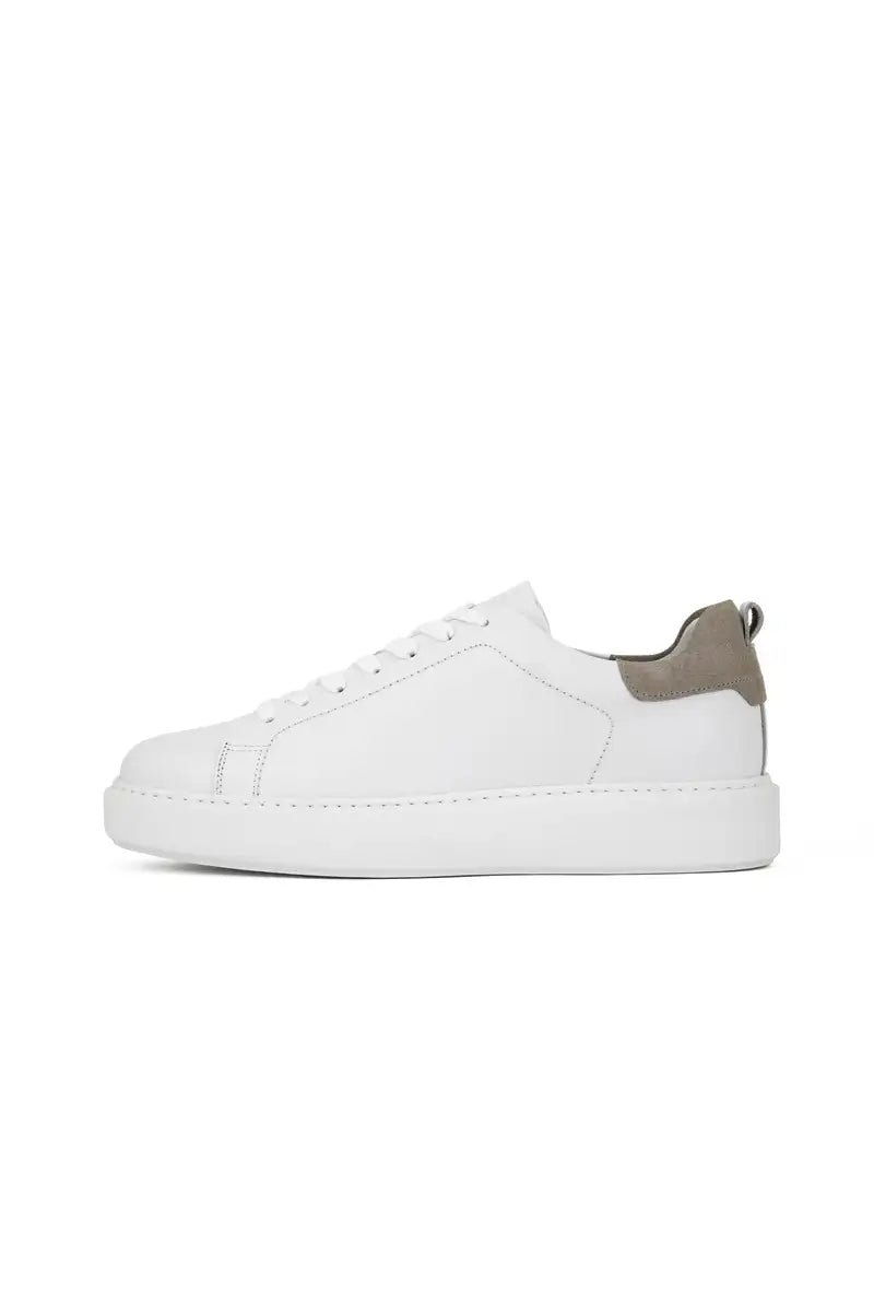 Digel Leather Dress Trainers White