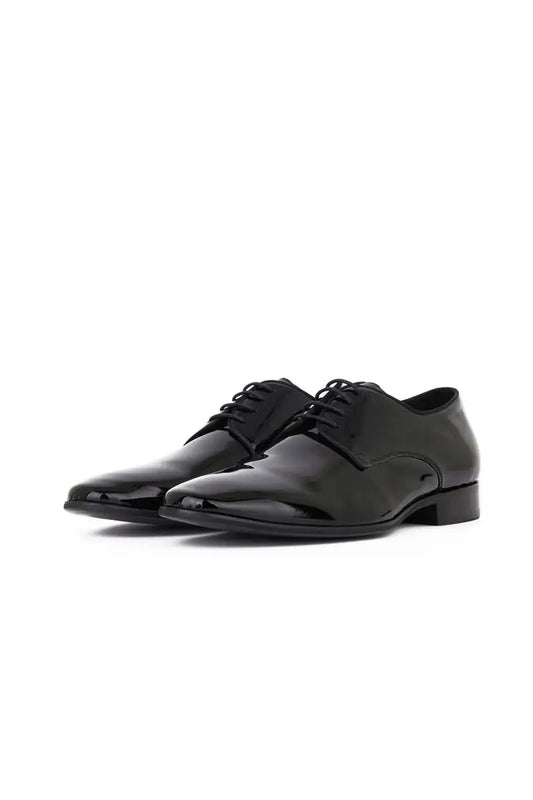 Digel Patent Oxford Leather Dress Shoe Black