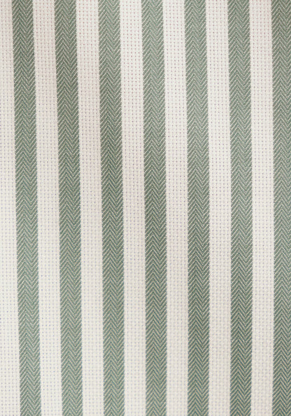 Seidensticker Sage Wrinkle-Free Cotton Stripe Slim Fit Shirt — Classic Business Dress Shirt