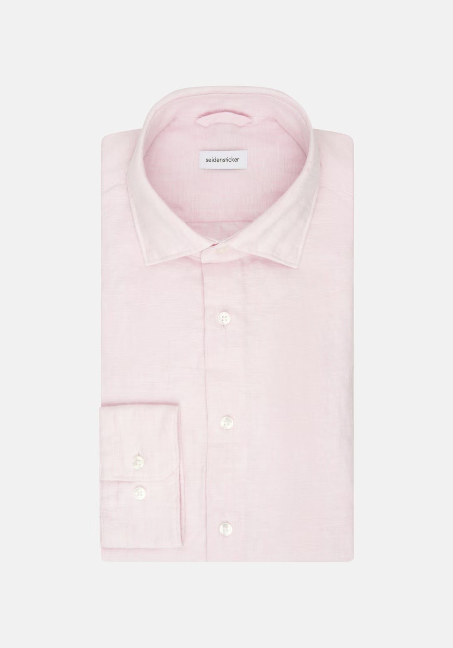 Seidensticker L/S Pure Linen Regular Fit Shirt Pink