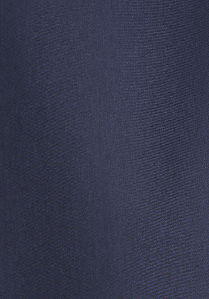 Seidensticker L/S Easy Iron Satin Cotton Slim Fit Shirt Navy