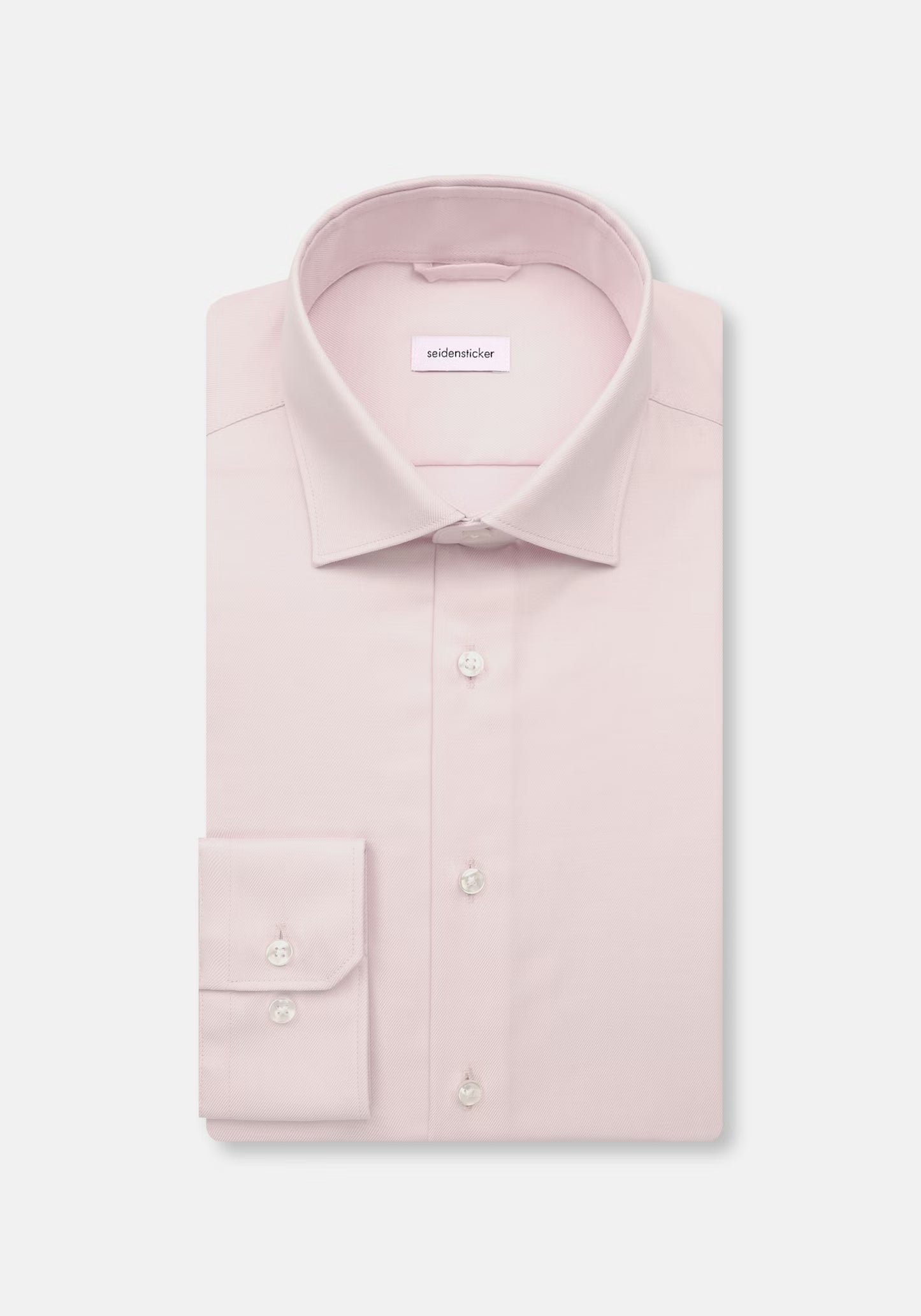 Seidensticker L/S Wrinke Free Cotton Shaped Fit Twill Shirt Pink