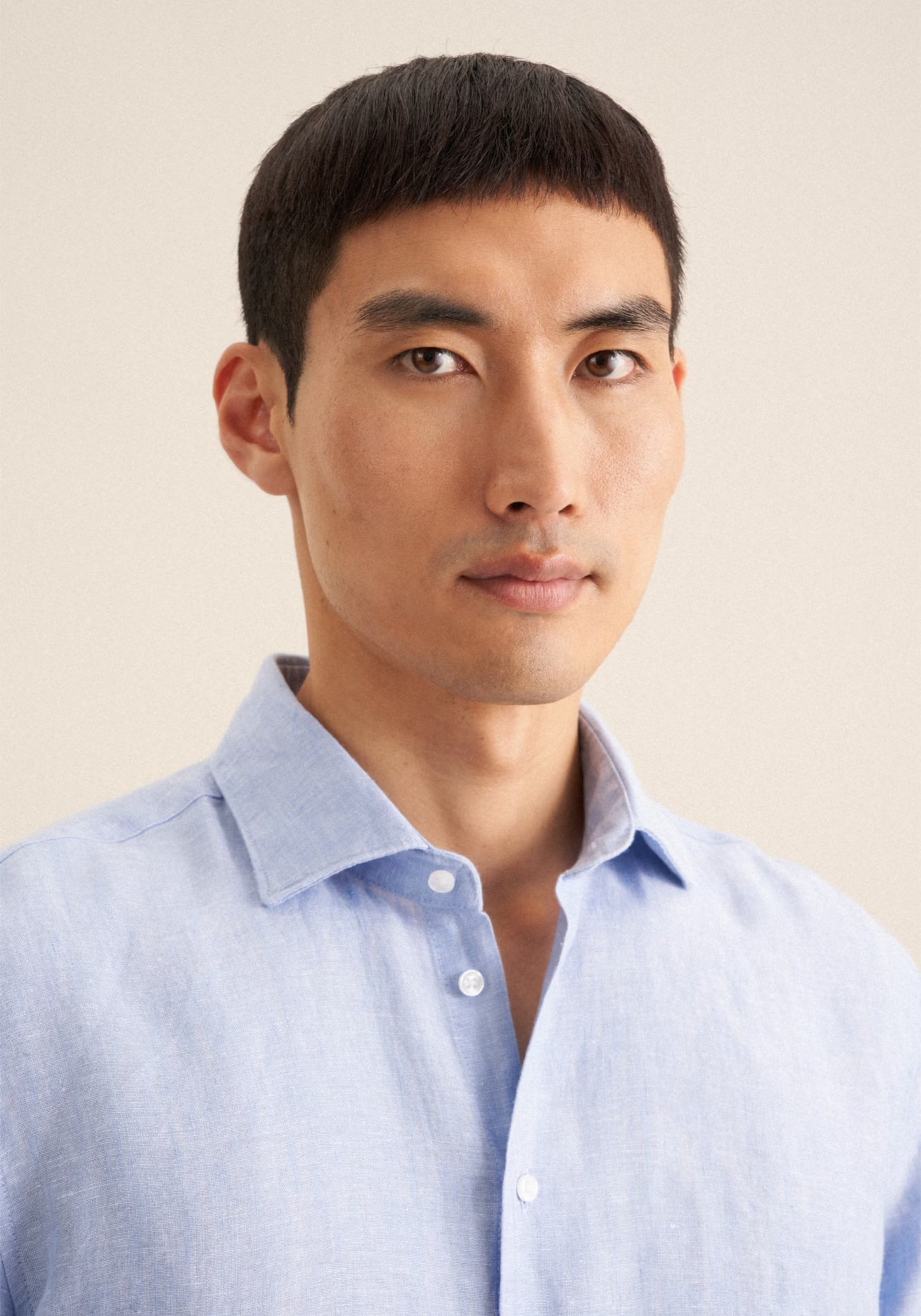 Seidensticker L/S Pure Linen Regular Fit Shirt Sky