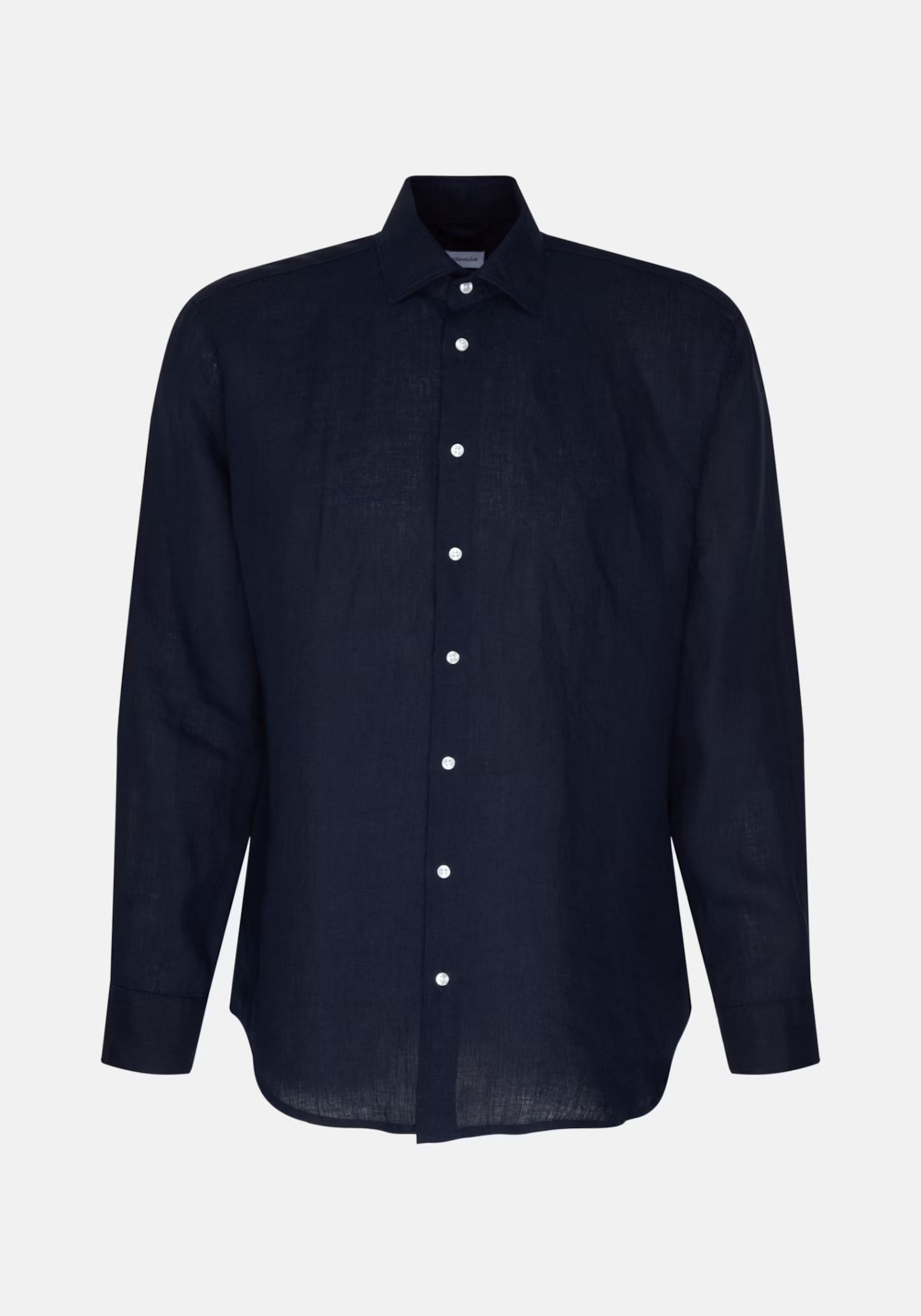 Seidensticker L/S Pure Linen Regular Fit Shirt Navy