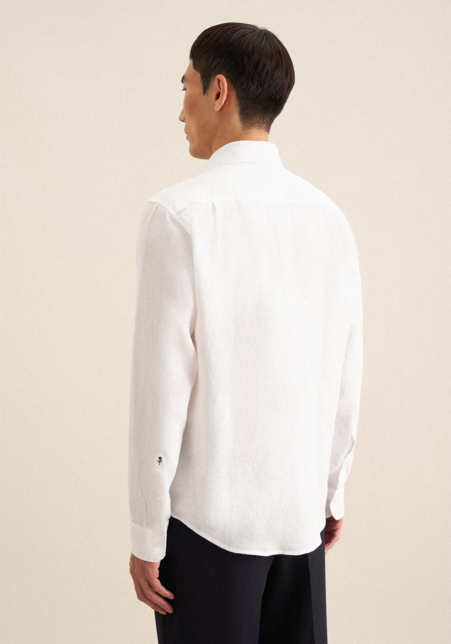 Seidensticker L/S Pure Linen Regular Fit Shirt White