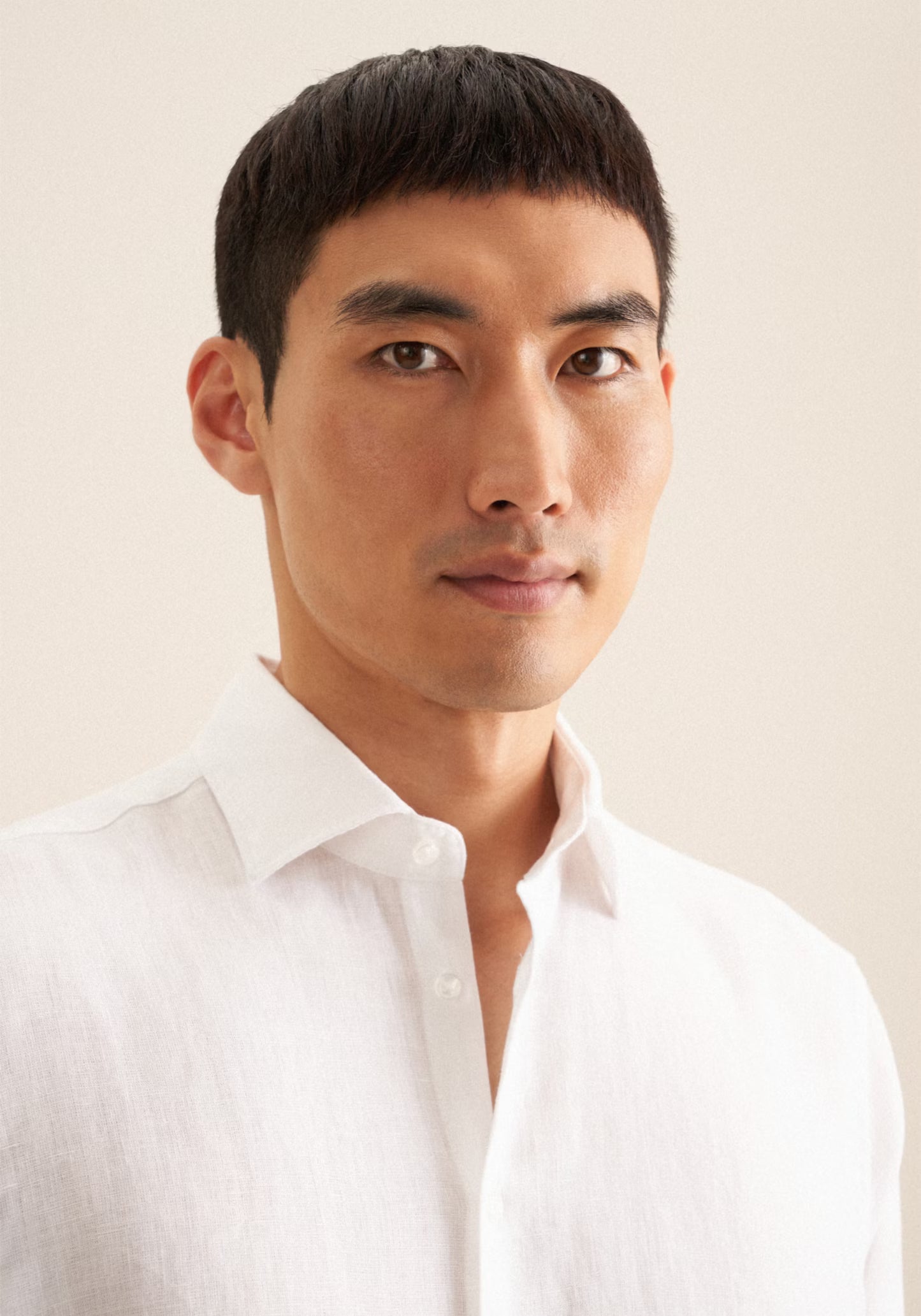 Seidensticker L/S Pure Linen Regular Fit Shirt White