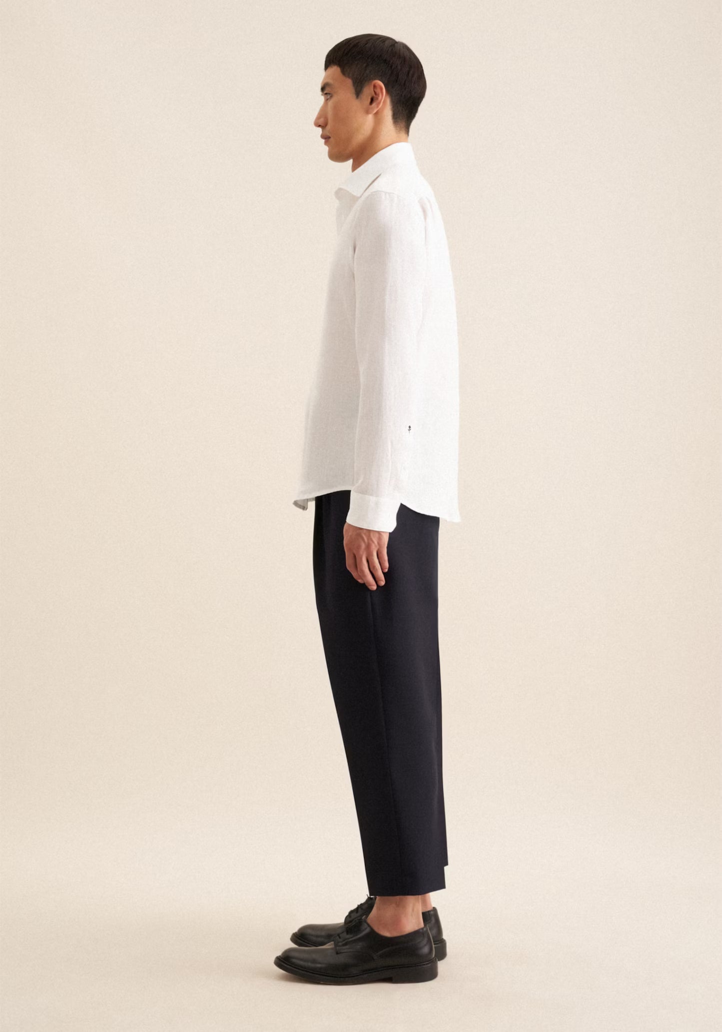 Seidensticker L/S Pure Linen Regular Fit Shirt White